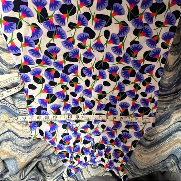 Jude Connally Lisa Tank Dress In Dancing Lillies Navy Large NWT - Picture 8 of 10